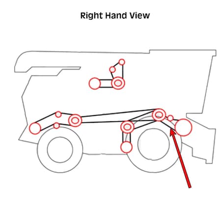 Aftermarket 6217977M1 Combine Cylinder Feed Drive Belt Fits Massey Ferguson 1630 COB40-0574